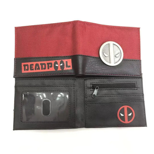 Bosszúállók Deadpool pénztárca – piros és fekete szöveg