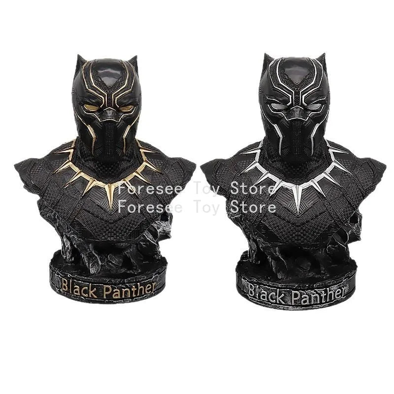 Bust Avengers Black Panther – sculptură din rășină aurie 35cm