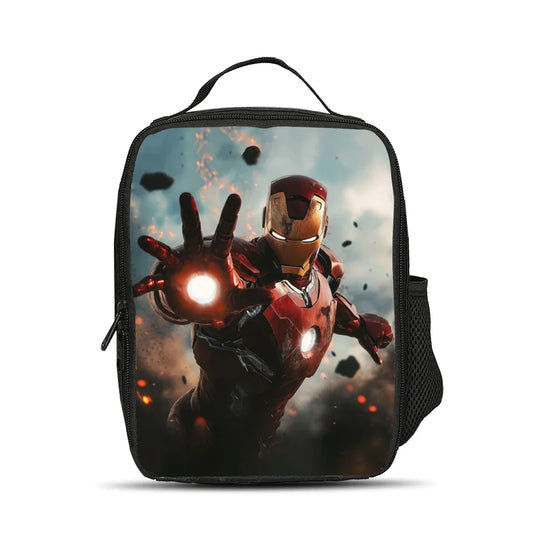 Avengers Iron Man-isolerad lunchväska – Aktiverad repulsor, dammig himmel