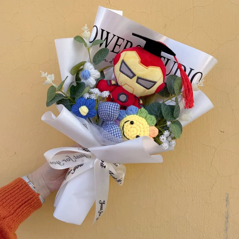 Avengers Spider-Man-buket – håndlavet gave med tøjdyr
