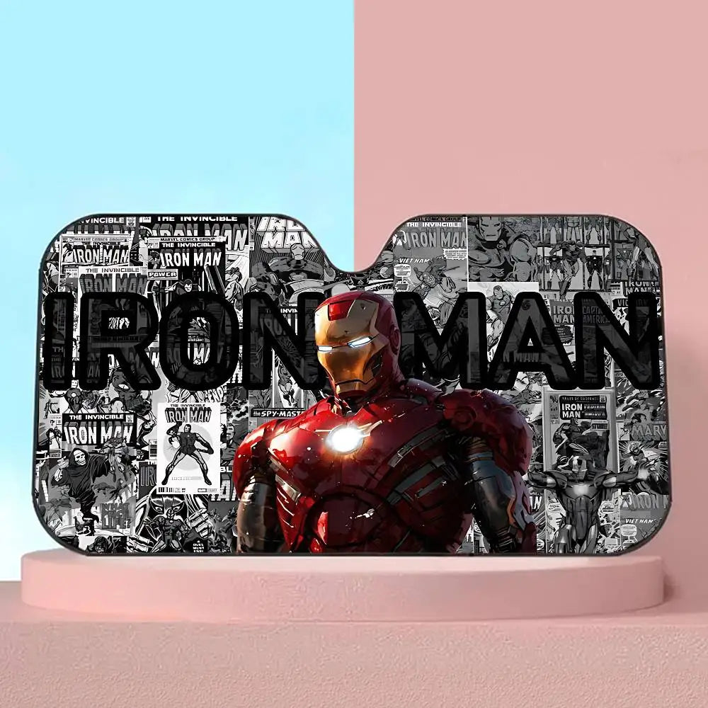 Sluneční clona do auta Iron Man – ochrana čelního skla před UV zářením
