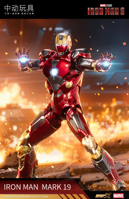 Figurină ZD Toys Iron Man MK19 - Figurină de acțiune Tony Stark