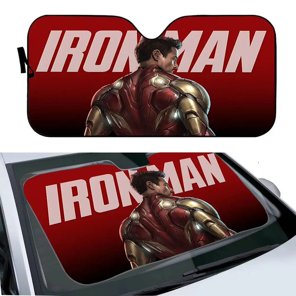 Sluneční clona do auta Iron Man – ochrana čelního skla před UV zářením