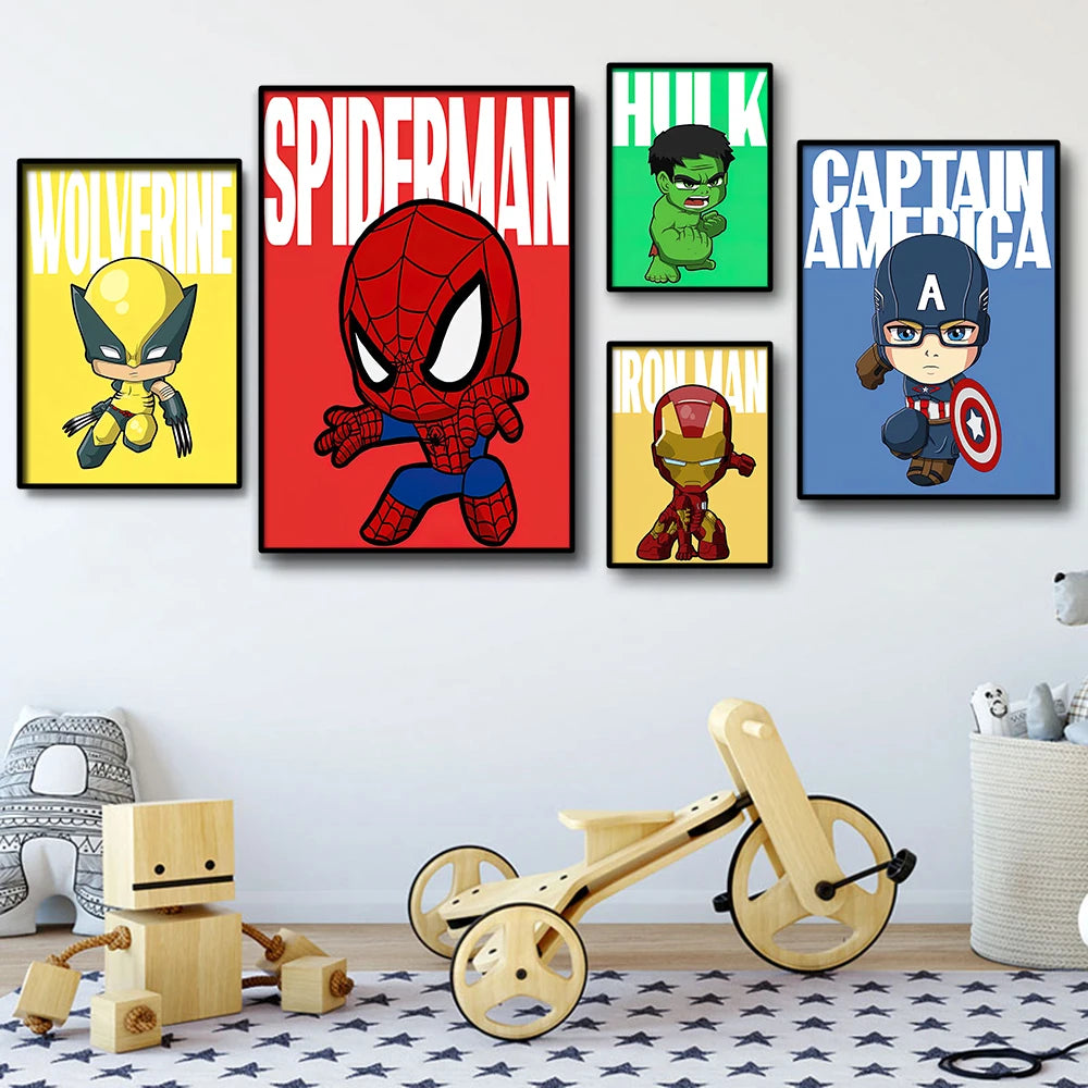 Poster Avengers Captain America - Stil Lego, fundal albastru