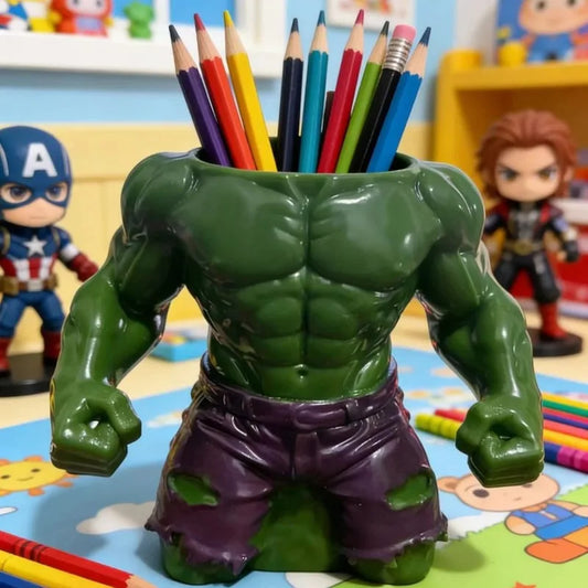 Hulk Pencil Holder - Muscular Bust Desk Organizer