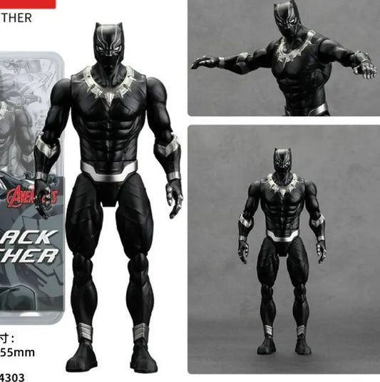 Figurka Avengers Black Panther – černo-stříbrný deluxe model 18cm