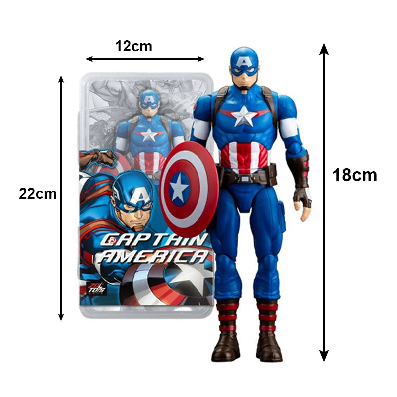 Avengers készlet – több karakteres kollekció: Iron Man, Thor, Hulk, Spider-Man, 18 cm