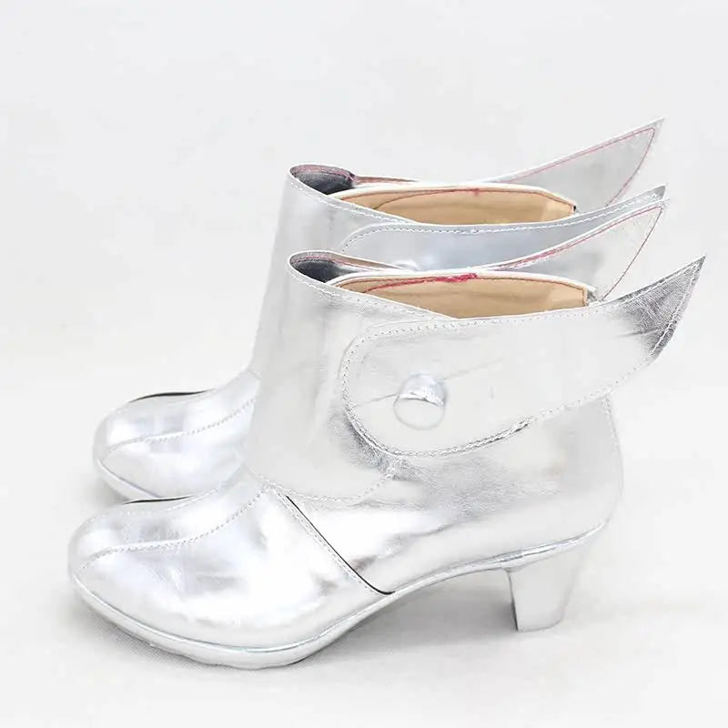 Jane Foster Mighty Thor cosplay csizma – ezüstszínű