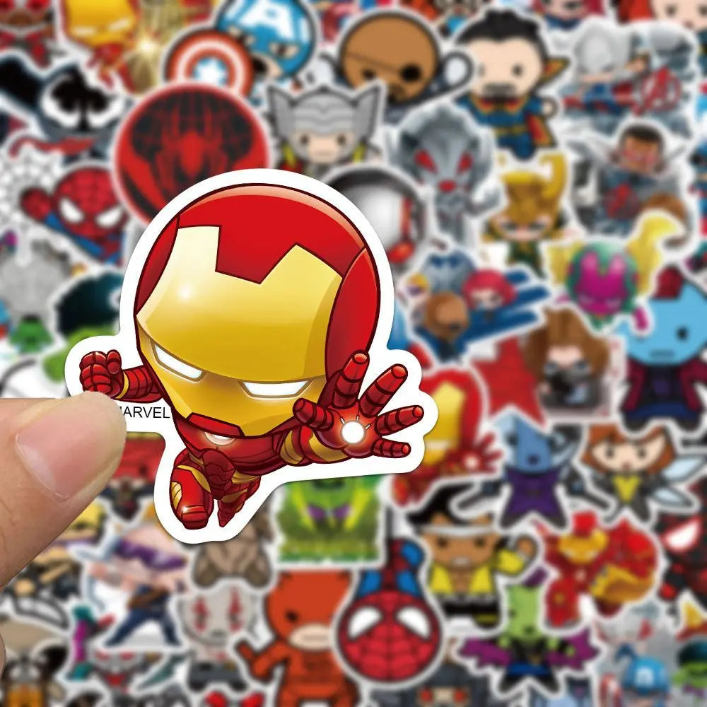 Autocolantes Avengers - Conjunto de 50 autocolantes impermeáveis