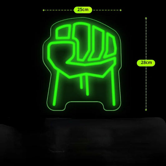 Neon LED Avengers Hulk - Pumn strâns