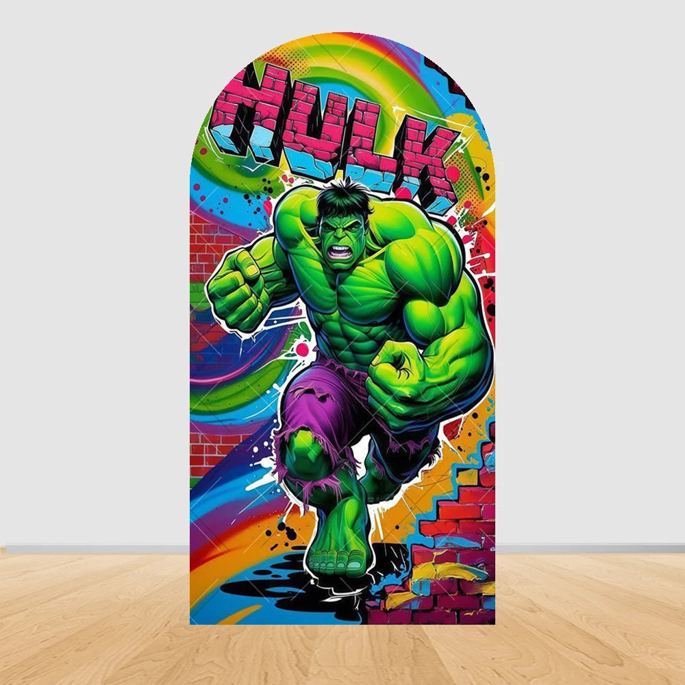 Bosszúállók Hulk partyháttér-ív – Városi graffiti