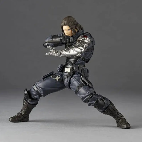 Winter Soldier Figure - Bionic Arm, Articulated Combat Pose