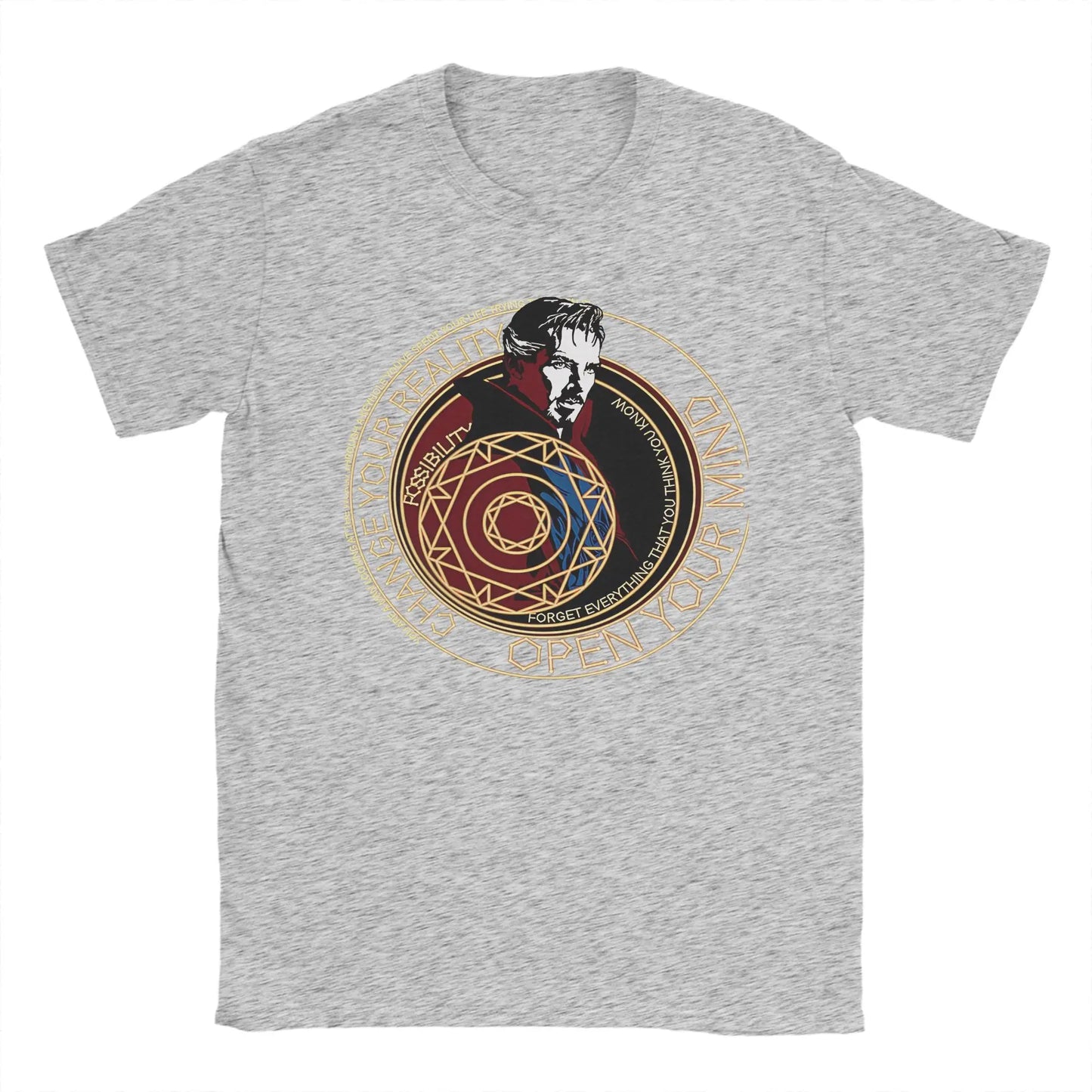 T-shirt Doctor Strange - Círculo místico Change Your Reality para homem