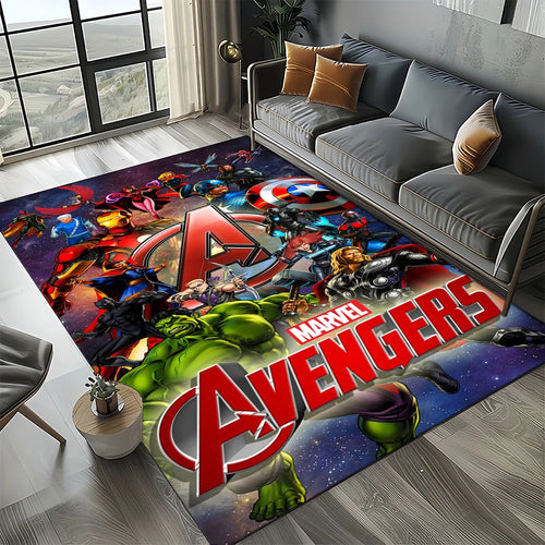 Tapete Avengers 3D - Design Logótipo Vermelho