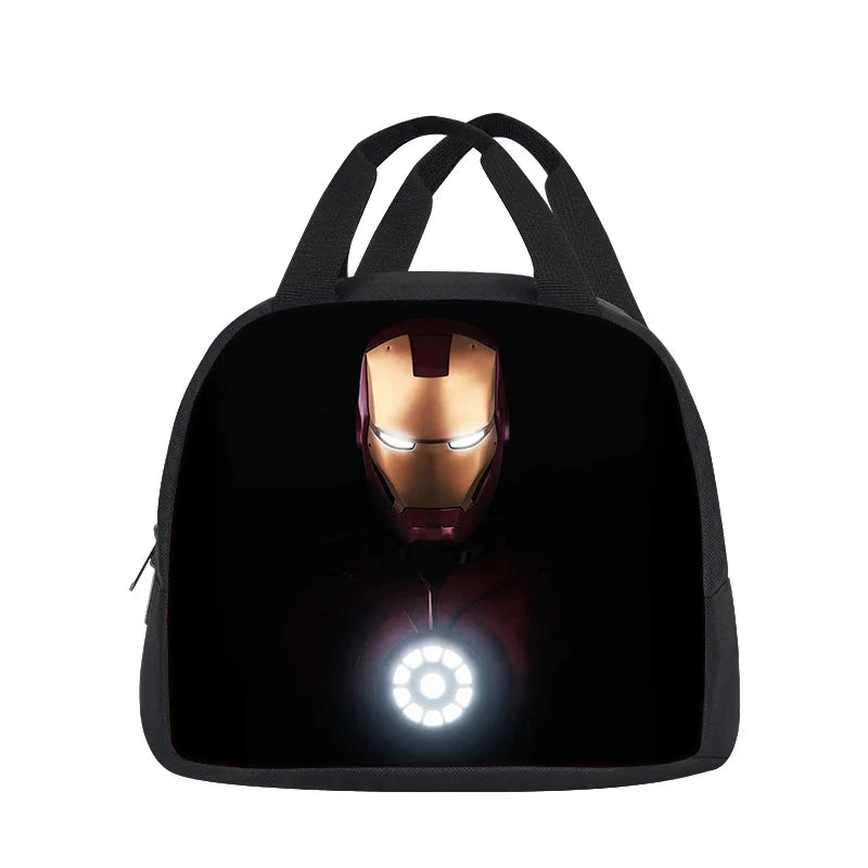 Obědová taška Avengers Iron Man – Tmavá helma s kruhovým reaktorem