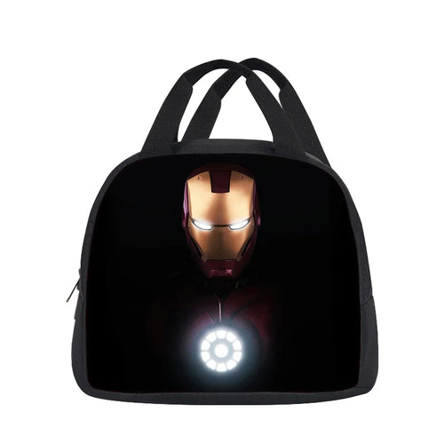 Obědová taška Avengers Iron Man – Tmavá helma s kruhovým reaktorem