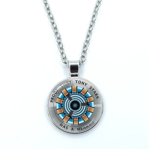 Tony Starks Arc Reactor-vedhæng – Iron Man-glaskabochon