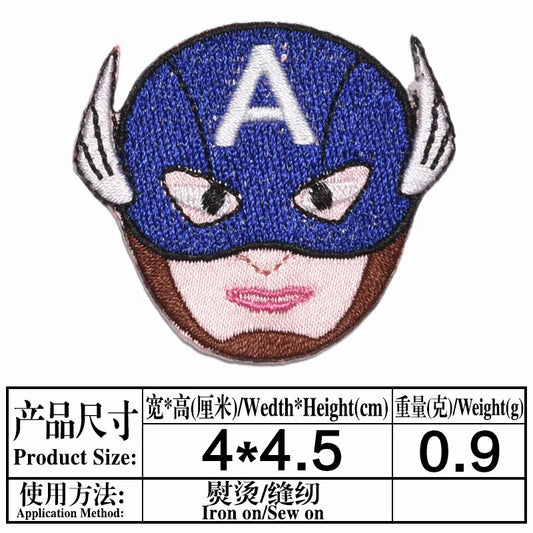Nášivka Avengers Captain America – vyšívaný obličej