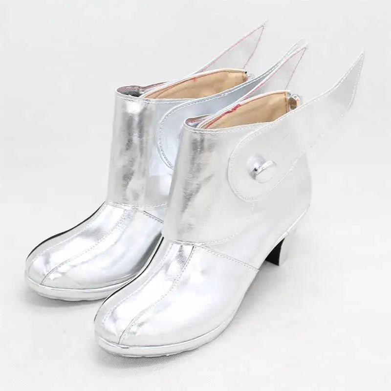 Jane Foster Mighty Thor cosplay csizma – ezüstszínű