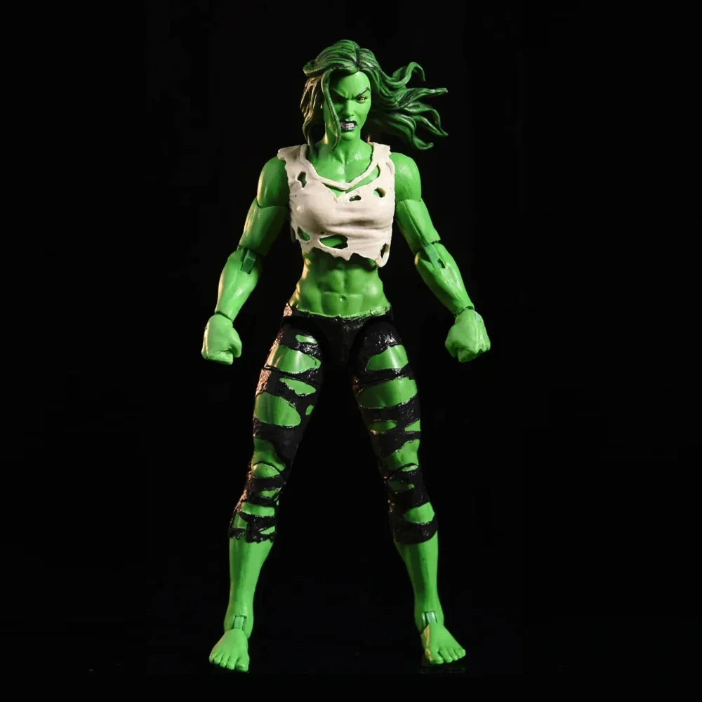 Kloubová figurka She-Hulk Marvel Legends – dvě hlavy, 15 cm