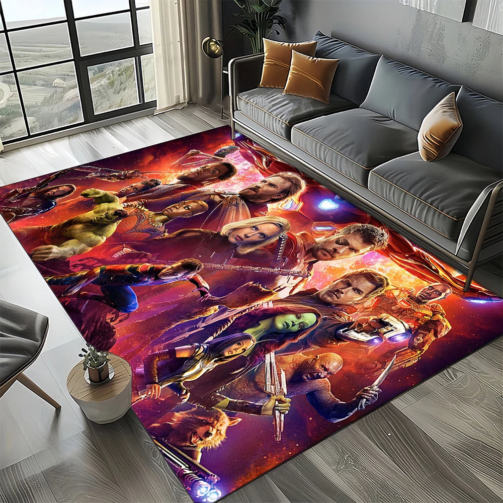 Avengers 3D-szőnyeg – zöld, közeli Hulk-dizájn