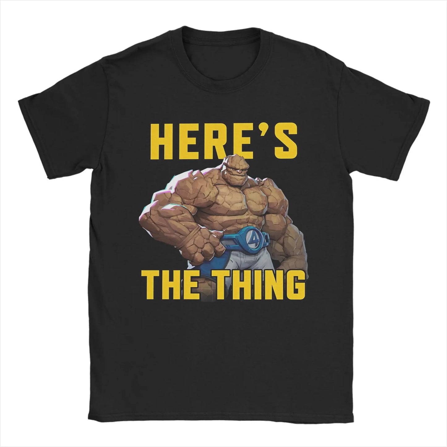 T-shirt The Fantastic 4 First Steps – poster rétro bleu unisexe