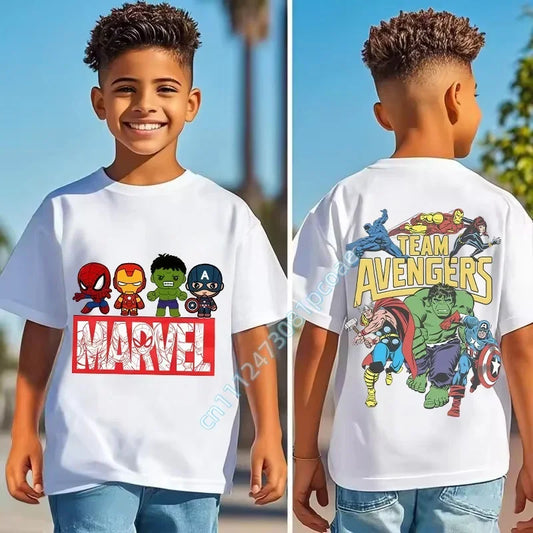 Marvel T-shirt för barn – Team Avengers-logotyp, gul