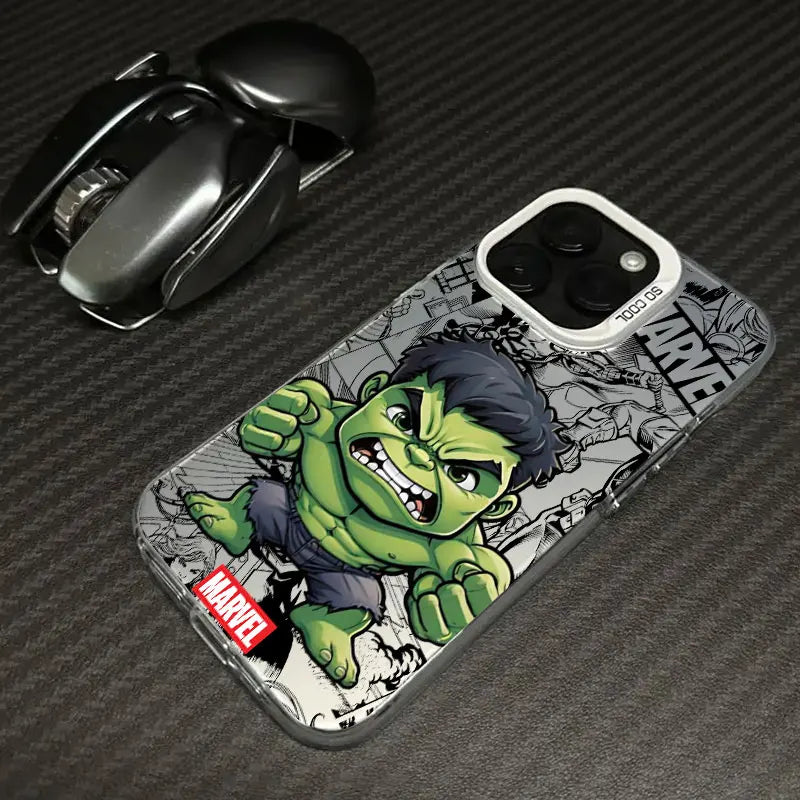 Husă Xiaomi Avengers Hulk – Chibi cu pumnul ridicat, margine albă