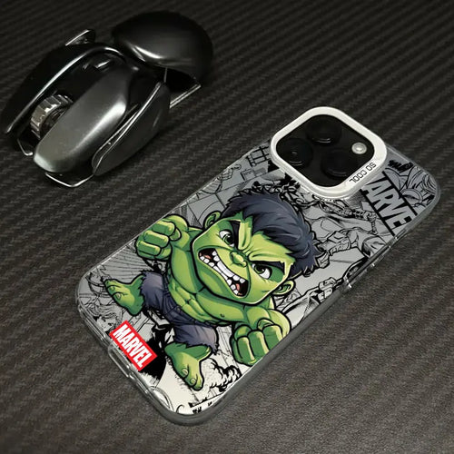 Husă Xiaomi Avengers Hulk – Chibi cu pumnul ridicat, margine albă