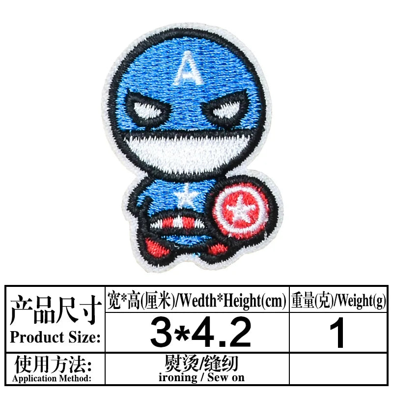 Patch Avengers Captain America - Chibi de pé