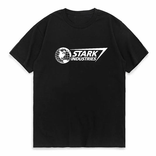 Stark Industries T-Shirt - Black Logo Oversize