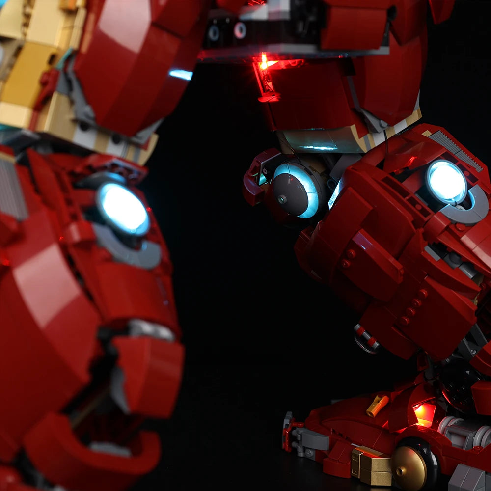 LED Lighting Kit for LEGO Hulkbuster 76210 - Full Illumination