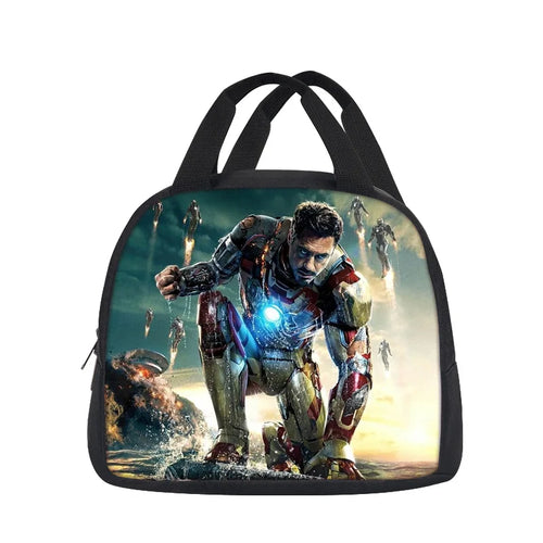 Saco de almoço tipo tote Avengers Iron Man - Agachado Plataforma de esquadrão