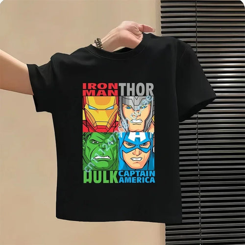 Dětské tričko Avengers – design Hulk Thor, černé
