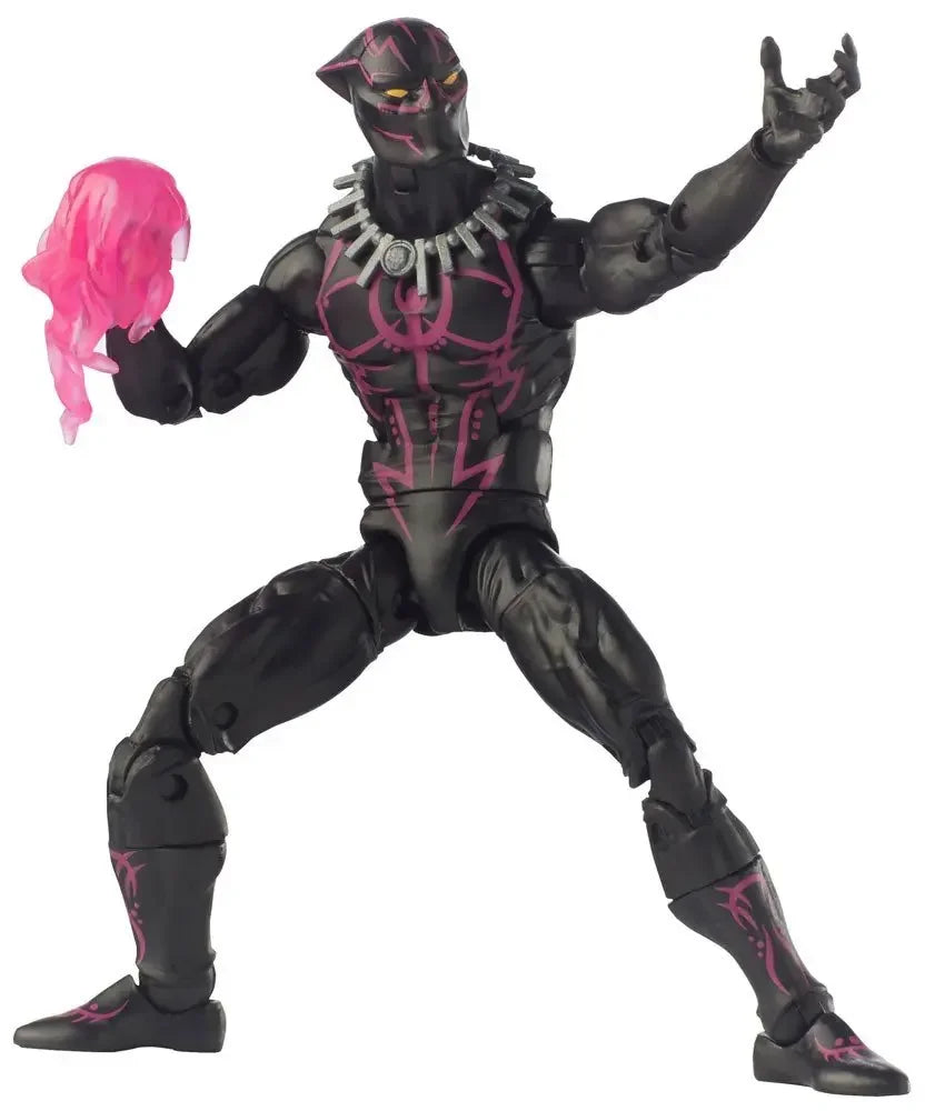 Figura Marvel Legends Pantera Negra - Fato de Vibranium com Efeitos Cor-de-Rosa 15cm
