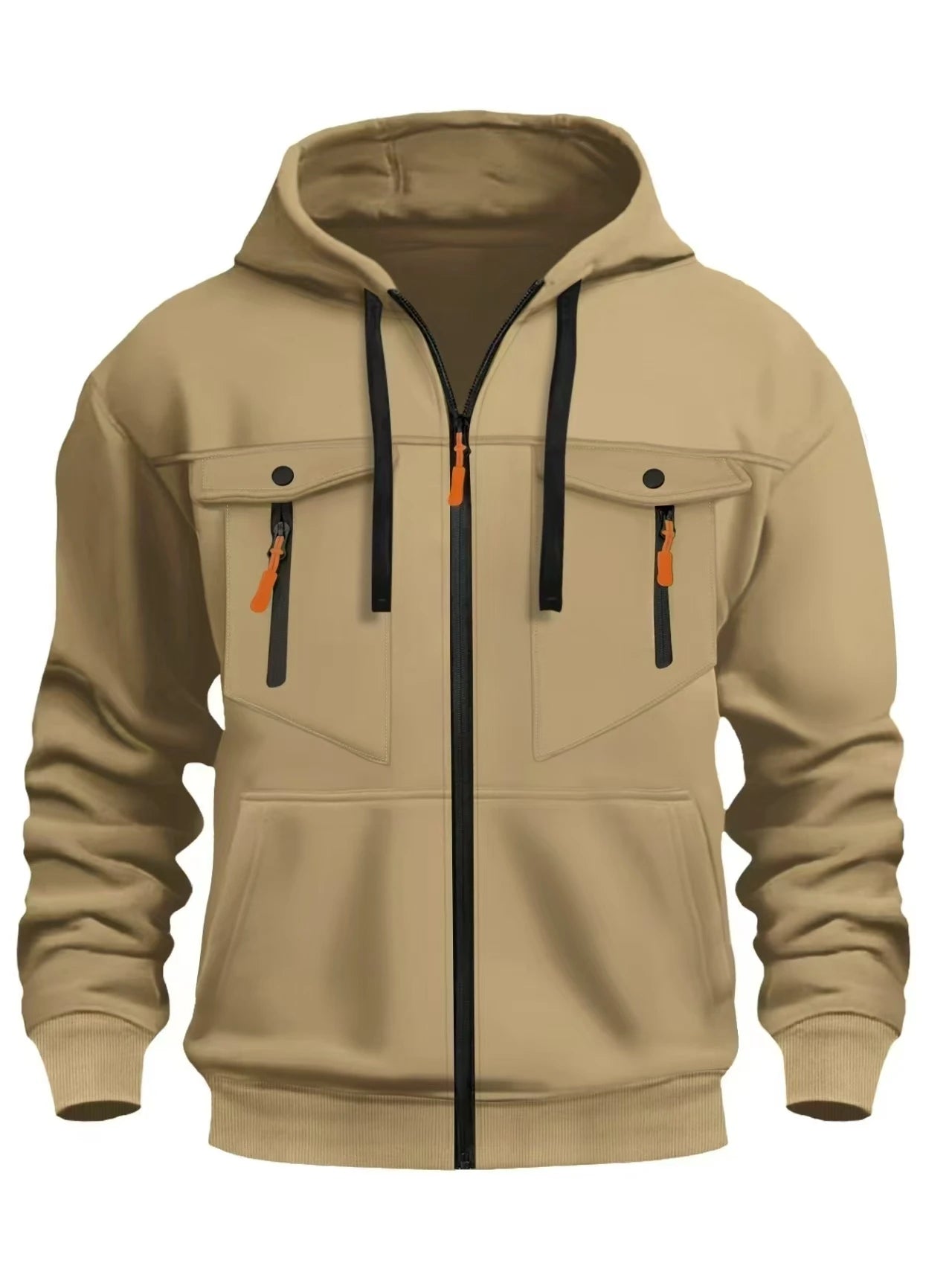 Sweatshirt Marvel Avengers com capuz e fecho - Logótipo néon, vários bolsos, para homem