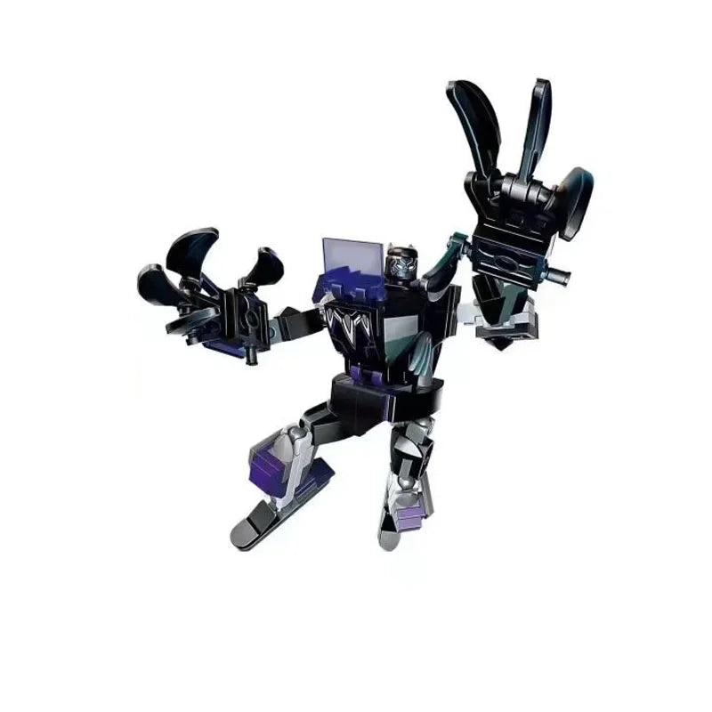 Byggblockset med Avengers-mecha – Captain America, Hulk, Wolverine och Thanos