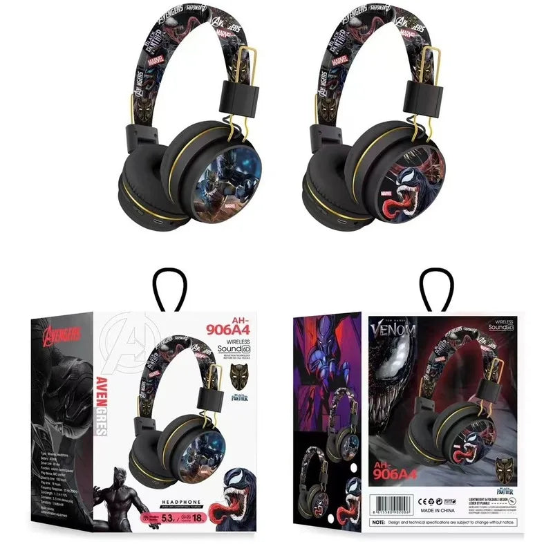 Avengers Iron Man Captain America Bluetooth-hovedtelefoner – Blå