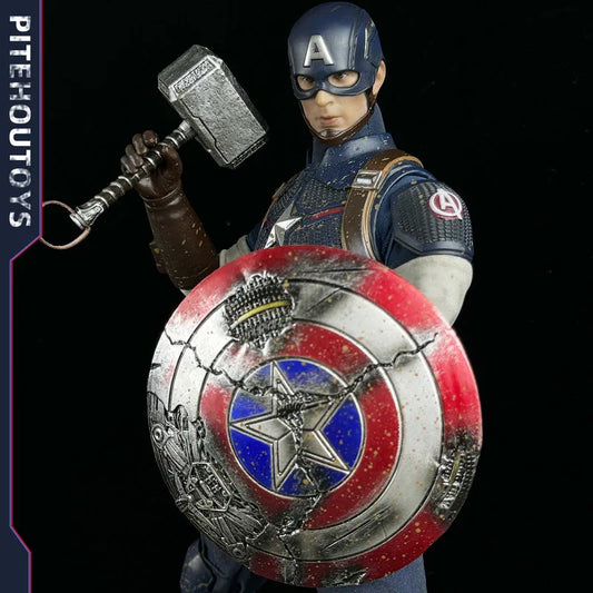 Figurka Avengers Captain America – Kloubová, látkový kostým a kladivo