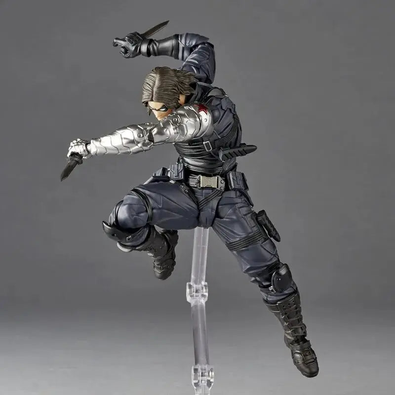 Winter Soldier Figure - Bionic Arm, Articulated Combat Pose