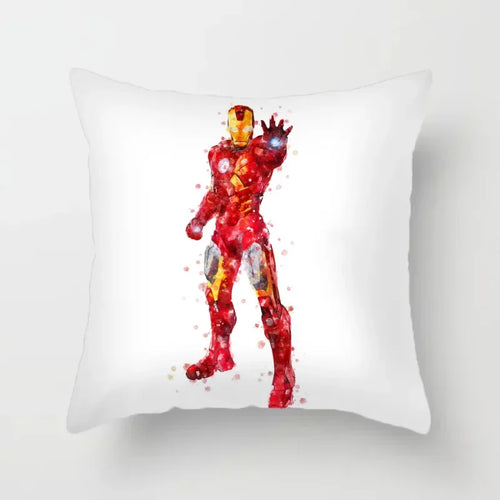 Față de pernă Iron Man - Repulsor în acuarelă