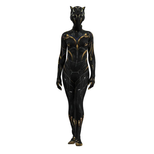 Kostým Shuri Black Panther – černo-zlatý overal (dámský)