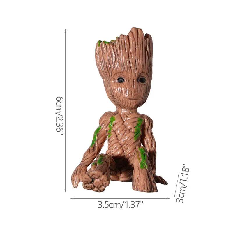 Breloc Baby Groot, figurină 3D - Colecție cu diverse costume