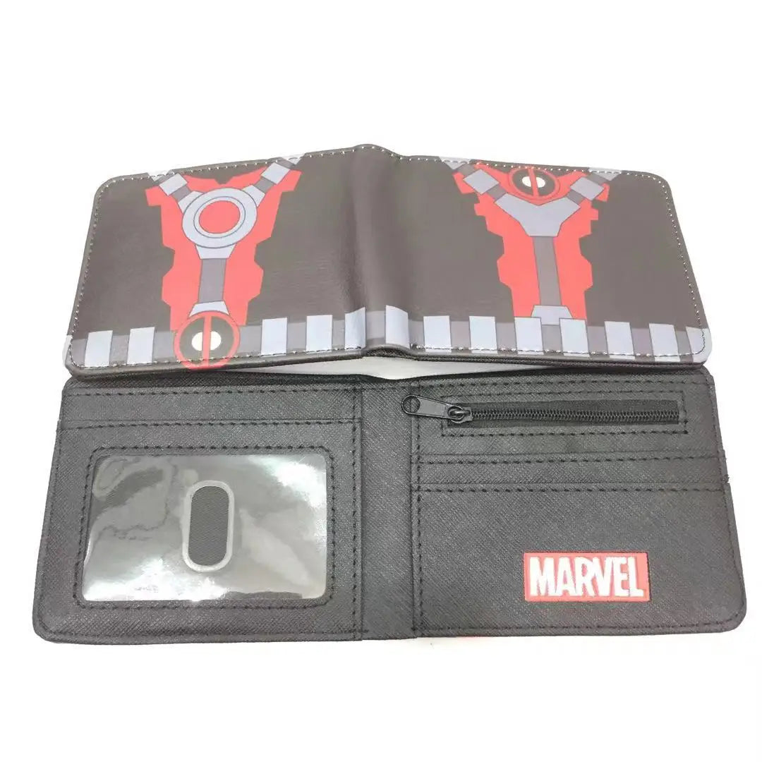 Portofel Avengers Deadpool - Gri, cu compartiment deschis pentru carduri