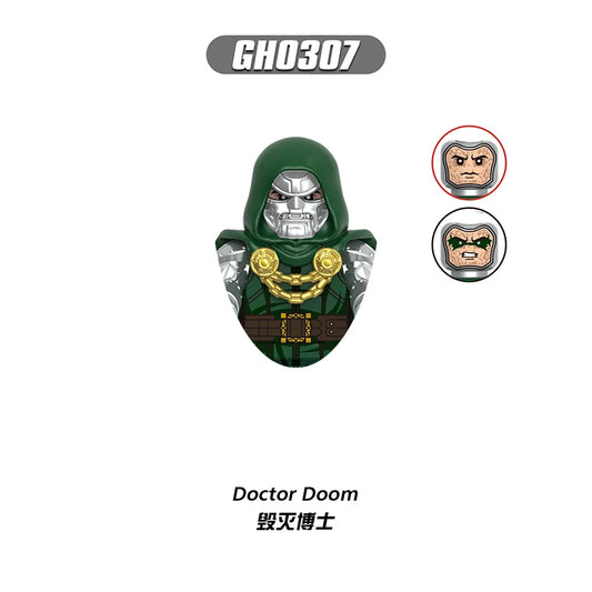 Figurină tip blocuri de construcție Doctor Doom – Armură cu discuri aurii