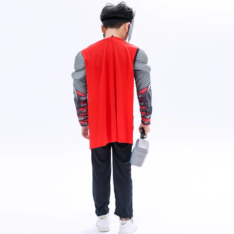 Avengers Thor-dräkt – cosplaydräkt för barn med hammare och hjälm
