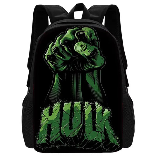 Hulk-ryggsäck – vektorknuten näve med texten HULK