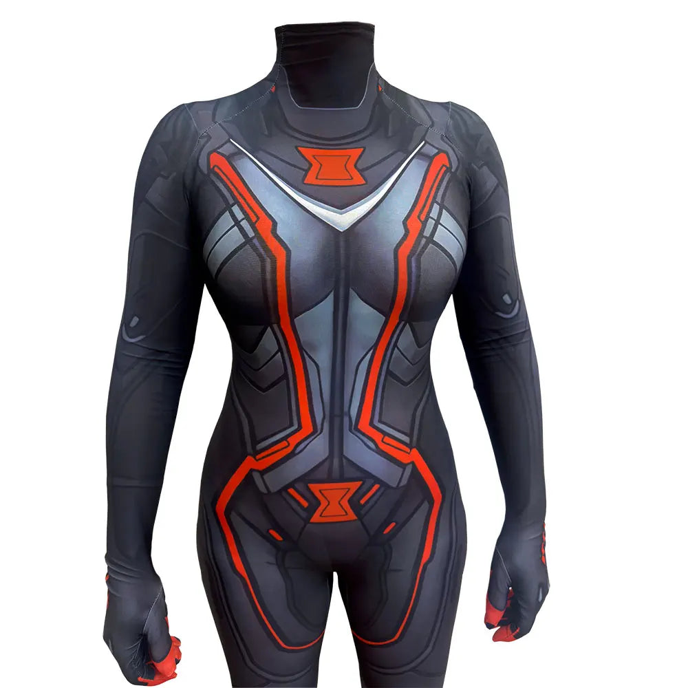 Dámský overal Avengers Black Widow - 3D cosplay zentai