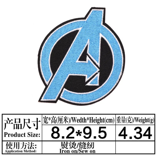 Nášivka Avengers s logem A – vyšívaná modrá