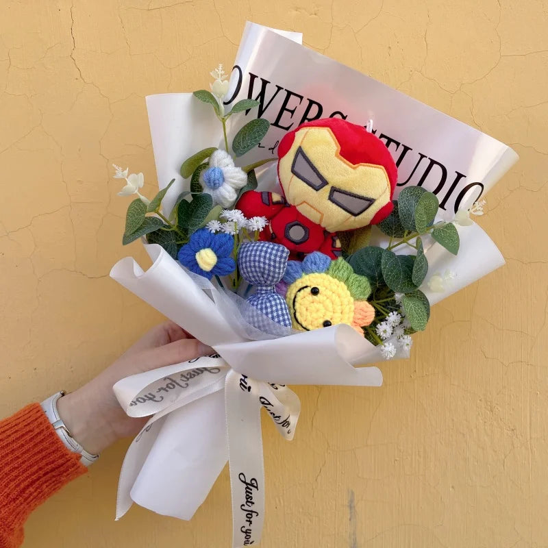 Avengers Spider-Man-buket – håndlavet gave med tøjdyr